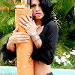 Pic of Long leg tranny in black lingerie