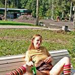 Pic of Dirty Public Nudity. Having a cold beer.