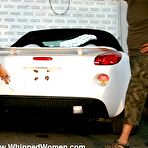 Pic of Crashed Baby - Never damage the car of your pimp or you will get damaged by the sulky whipm