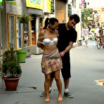 Pic of Public Disgrace - Sandra Romain ass fucked deep in outdoor anal sex after sucking cock in brutal blowjob
