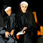 Pic of Big boob lesbian babes Kymberly and Shay in Dirty Bible Studies