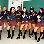 Pic of London Keys in hot group lesbian action