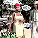 Pic of Crazy story of slave holding past: 3D anime hentai bdsm bondage cartoons comics about huge lactating milk melons or big tits of black ebony pregnant fat chubby milf babe and interracial hardcore fucking by white 10 inch cock