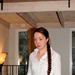 Pic of Cute long-haired schoolgirl acquires her large round ass spanked - BrutalTGP.com