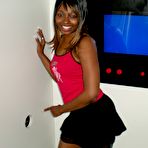 Pic of Ebony Girl Denea Downing Strangers Dicks in the Gloryhole
