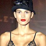 Pic of Raica Oliveira see through and titslip runway shots