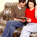 Pic of Hunky chap with stiff thick ballsy dong bangs horny ladys ass spreading her elastic buttocks and savagely entering her brown eye! 