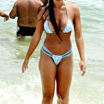 Pic of Brazilian TV star Nicole Bahls shows her balls and ass on the beach