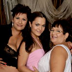 Pic of Horny babe doing two mature lesbians