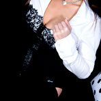 Pic of NNStarlets.com - Nikki Sims In A Black And White Bustier
