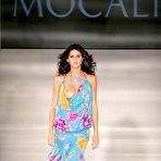 Pic of Paraguayan olympic Leryn Franco pops a boob at catwalk and official calendar shots