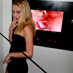 Pic of Adorable Blonde Michelle Blows Total Strangers in the Gloryholee