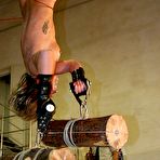 Pic of The wooden weights - Watch the hardest suspension whipping ever!