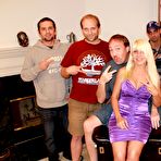 Pic of Busty Blonde MILF Gang Bang Bukkake Party