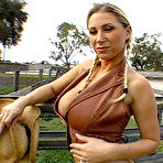 Pic of Ass Parade - Huge ass cowgirls threesome fuck at ranch