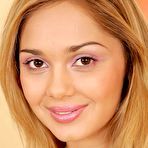 Pic of Lenka Gaborova stocking babe toying her shaved pussy @ Busty Cafe