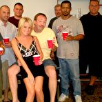 Pic of Hot Wife Having Her First Gang Bang Bukkake Party