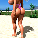 Pic of Huge tits 3D couch