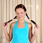 Pic of TeenCoreClub - Teen In Pigtails Giving A Rimjob