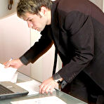 Pic of LadiesFuckGents :: Antoinette&Jack seductive lady busy straponfucking