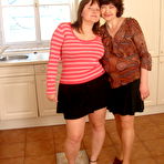 Pic of Chubby girl gets licked by a mature lesbian