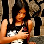 Pic of Perky hot asian teen Kat Young stripping and showing pussy