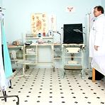 Pic of Nina pussy gyno speculum kinky exam at  gynecology practice by perverse gynecologist