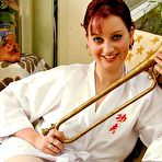 Pic of Hardcore Fatties - Naughty Plumper In White Stockings Teasing