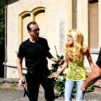 Pic of Pain Hostel - Extreme severe branch whipping for sweet Tina till her oiled ass is cutted in stripes!