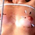 Pic of NEEDLES IN TITS. BDSM NEEDLE PLAY