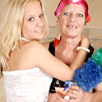 Pic of Hot blonde babe doing her mature lesbian maid