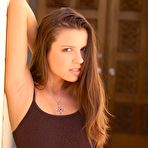 Pic of Amateur stunning redhead posing outdoor tits and pussy