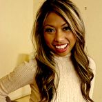 Pic of Monsters of Cock - Horny asian Nadi Phuket sucking and riding a thick monster black cock