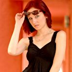 Pic of Adorable amateur redhead teen babe posing tits and pussy outdoor! - First Time Videos