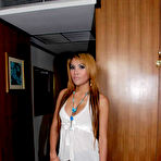 Pic of Ladyboy covers tits in whip cream