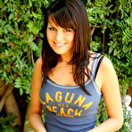 Pic of Kissable Kaydin - Smoking hot brunette Kissable Kaydin strips her white shorts and shows her ass.