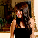 Pic of Kissable Kaydin - Classy brunette chick Kissable Kaydin strips her black dress and shows her jugs.