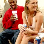 Pic of GangBang Squad - Blonde mature having interracial sex on gangbang group for GangBang Squad