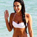 Pic of Tulisa Contostavlos in white bikini in Bermuda