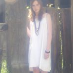 Pic of Katya B - Katya B takes her sexy white dress off in the barn and shows us her amazing ass.