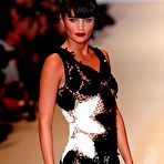 Pic of Helena Christensen looking sexy in see through clothing runway pics