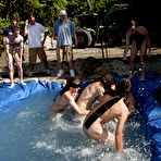 Pic of There is nothing like a nice summer time splash, especially when the pool is stud made and ghetto rigged as fuck male group masturbating
