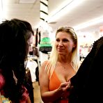 Pic of Couples Seduce Teens - Brunette teen enjoying threesome sex