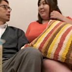 Pic of Fat busty asian blowing a guy in her bedroom