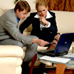 Pic of LadiesFuckGents :: Morris&Susanna red hot strapon sex