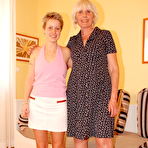 Pic of Older lesbian taking on a hot babe