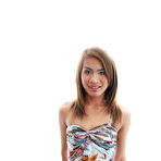 Pic of Gorgeous asian tbabe drinking cum