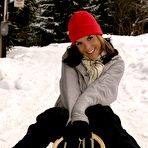 Pic of Jana Mar Skinny Teen With Great Nipples Stripping In The Snow
