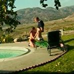 Pic of Brunette gets her pussy and ass fucked by pool outdoors  - xHamster.com