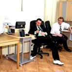 Pic of Creamedonglasses - secretaries covered in thick spunk!